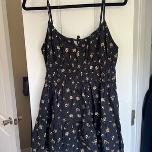 Cotton On Floral Black Spaghetti Strap Dress